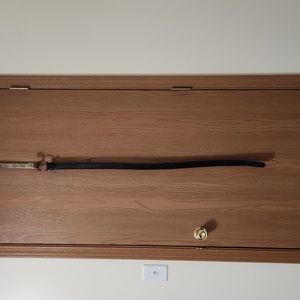 👖● Like New! ● Coated Italian Leather Black Belt Size Men's 36